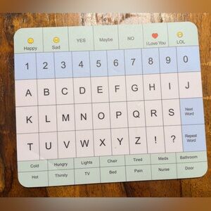 Alphabet Communication Board